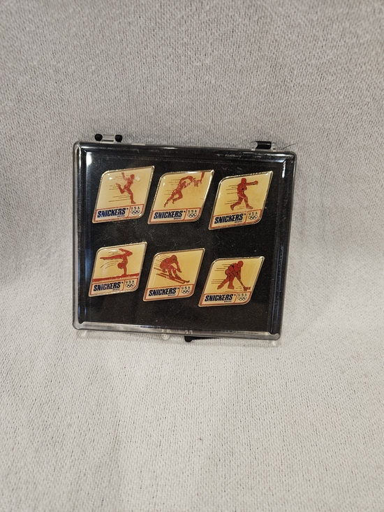 Other - 90's Snickers Team USA Olympic Sponsor Pin Medal Set w/ Original Case Vintage